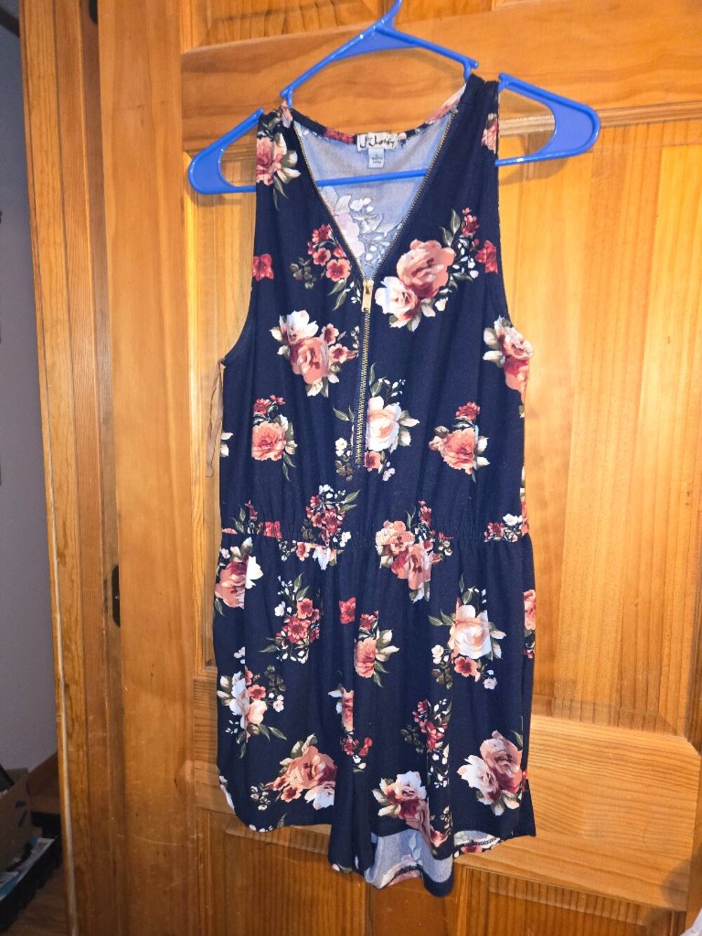 flower printed romper